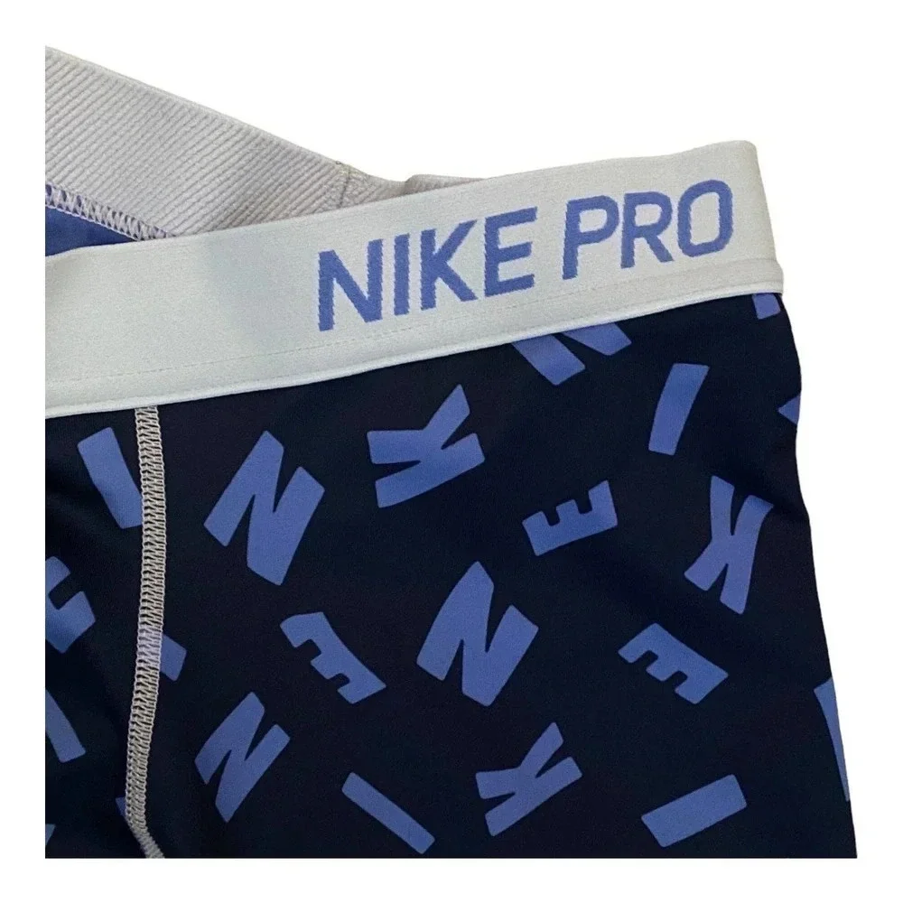 Nike Active Pants Womens Size Large Skinny Leg Low Rise Waist Blue Gym Yoga